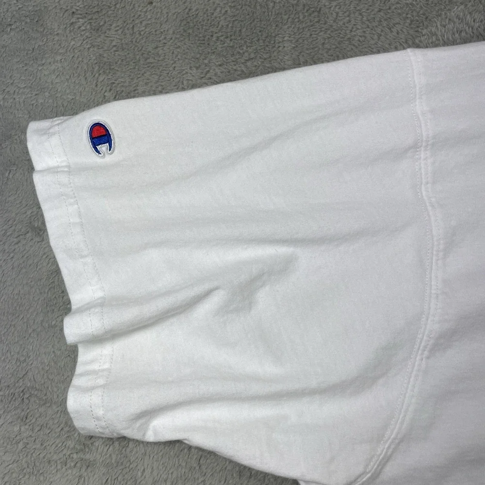 Champion Athletic Wear Shirt Adult 4XL White Spell Out Graphic Tee Short Sleeve - Picture 13 of 13
